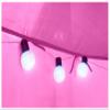 HearthSong 6-Foot Lighted Hideaway Canopy and Backyard Play Space Pink view 3