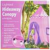 HearthSong 6-Foot Lighted Hideaway Canopy and Backyard Play Space Pink view 4