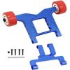RCMYou Aluminum Wheelie Bar Upgrades Part for 1/10 Granite & Big Rock 4x4 3S Blx Mega550,Kraton & Outcast 4x4 4S Blx,1/8 Typhon 4wd 3S Blx, Alloy Hops Up Upgrades Part,Replace AR320403,Navy Blue view 1