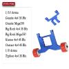 RCMYou Aluminum Wheelie Bar Upgrades Part for 1/10 Granite & Big Rock 4x4 3S Blx Mega550,Kraton & Outcast 4x4 4S Blx,1/8 Typhon 4wd 3S Blx, Alloy Hops Up Upgrades Part,Replace AR320403,Navy Blue view 2