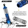 RCMYou RC Upgrades Part Drive Shaft Shocks for 1/10 Slash 4x4 VXL,Rustler 4X4 VXL,Stampede 4X4 VXL,Hoss 4X4 VXL,RC Drive Shaft CVD Axles & Alloy Big Bore RC Shock Absorber Set,Navy Blue view 3