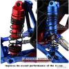 RCMYou RC Upgrades Part Drive Shaft Shocks for 1/10 Slash 4x4 VXL,Rustler 4X4 VXL,Stampede 4X4 VXL,Hoss 4X4 VXL,RC Drive Shaft CVD Axles & Alloy Big Bore RC Shock Absorber Set,Navy Blue view 4