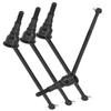 RCMYou Drive Shaft Axles Upgrades for 1/10 Lasernut U4 4WD,Tenacity TT Pro 4WD SCT,Tenacity DB Pro 4WD,4pcs Front Rear Driveshaft CVD Axles #45 Steel Hop Ups Set,Replace #LOS232032,Black view 1