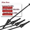RCMYou Drive Shaft Axles Upgrades for 1/10 Lasernut U4 4WD,Tenacity TT Pro 4WD SCT,Tenacity DB Pro 4WD,4pcs Front Rear Driveshaft CVD Axles #45 Steel Hop Ups Set,Replace #LOS232032,Black view 2