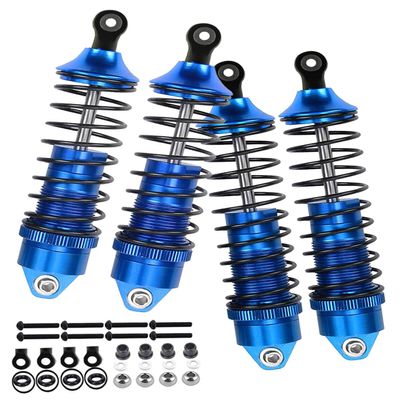 RC Shocks Absorber Upgrades Part for 1/10 Lasernut U4, Tenacity DB Pro,TENACITY TT Pro 4WD SCT,4PCS Aluminum Front Rear Big Bore RC Shocks Damper,90mm 100mm Metal Hop Ups,#LOS233011,Navy Blue