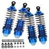 RC Shocks Absorber Upgrades Part for 1/10 Lasernut U4, Tenacity DB Pro,TENACITY TT Pro 4WD SCT,4PCS Aluminum Front Rear Big Bore RC Shocks Damper,90mm 100mm Metal Hop Ups,#LOS233011,Navy Blue view 1