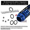 RC Shocks Absorber Upgrades Part for 1/10 Lasernut U4, Tenacity DB Pro,TENACITY TT Pro 4WD SCT,4PCS Aluminum Front Rear Big Bore RC Shocks Damper,90mm 100mm Metal Hop Ups,#LOS233011,Navy Blue view 3