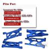 RCMYou Aluminum Suspension A-Arms Upgrades Part for 1/10 Lasernut U4 4WD,Tenacity TT Pro 4WD SCT,Tenacity DB Pro 4WD, 4pcs Front Rear A Arms Hops Up Set,Replace #LOS234016,LOS234017,Navy Blue view 2