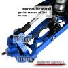 RCMYou Aluminum Suspension A-Arms Upgrades Part for 1/10 Lasernut U4 4WD,Tenacity TT Pro 4WD SCT,Tenacity DB Pro 4WD, 4pcs Front Rear A Arms Hops Up Set,Replace #LOS234016,LOS234017,Navy Blue view 4