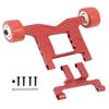 Aluminum Wheelie Bar Upgrades Part for 1/10 Granite & Big Rock 4x4 3S Blx Mega550,Kraton & Outcast 4x4 4S Blx,1/8 Typhon 4wd 3S Blx,RCMYou Alloy Metal Hops Up Upgrades Part,Replace AR320403,Red view 1