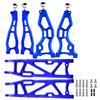 RCMYou Upgrades Suspension Arms for 1/8 Kraton 6S BLX,Outcast 6S BLX,Talion 6S BLX,Notorious 6S BLX,Aluminum Front Rear A Arms & Lower Upper Swing A-Arm Set Hops up w/Pivot Balls,6pcs,Navy Blue view 1