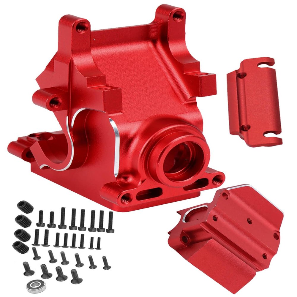 RCMYou Gearbox Case Upgrades Part for 1/8 1/7 6S BLX Typhon Kraton Outcast Mojave Notorious Infraction Felony Talion Limitless 6S BLX,Aolly Center Sway Bar Mount Gearbox Bulkhead Cover,Red