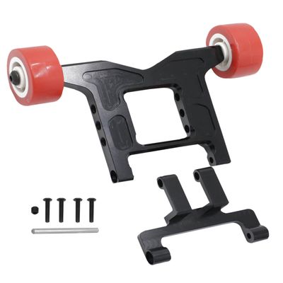 RC Wheelie Bar Upgrades Part for 1/10 Granite & Big Rock 4x4 3S Blx Mega550,Kraton & Outcast 4x4 4S Blx,1/8 Typhon 4wd 3S Blx,RCMYou Alloy Metal Hops Up Upgrades Part,Replace AR320403,Black