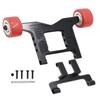 RC Wheelie Bar Upgrades Part for 1/10 Granite & Big Rock 4x4 3S Blx Mega550,Kraton & Outcast 4x4 4S Blx,1/8 Typhon 4wd 3S Blx,RCMYou Alloy Metal Hops Up Upgrades Part,Replace AR320403,Black view 1