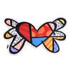 BRITTO Romero Collectible Plush Pillow, Flying Heart Cushion, 18" x 28" view 2