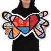 BRITTO Romero Collectible Plush Pillow, Flying Heart Cushion, 18" x 28" view 3