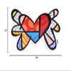 BRITTO Romero Collectible Plush Pillow, Flying Heart Cushion, 18" x 28" view 4