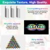 Moonhua 28Pcs Rainbow Stones Fidget Toy, 20mm DIY Mutual Attraction Desk Balls for Kids Adults, Educational Science Kit for Anxiety Relief, Building Crafts for Teens Party Favors Gift view 3