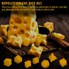 DND Cheese Dice 3D Printed 7PCS Polyhedral Food Themed Dice Set Great for Dungeons and Dragons, Pathfinder, Tabletop RPG, MTG Game view 2