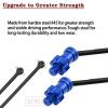 RC Drive Shaft Upgrades for 1/5 X MAXX 77086-4,RCMYou CVD Driveshaft & Stub Axle Hop Ups Part,2pcs Steel Alloy Front Rear Transmission Driveshaft 160MM,Replace #7750X #7768,Navy Blue view 3