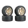 Greendhat Upgrade Widen Tyres Tires Wheel for WLtoys 104009 12428 12423 12402 124019 144001 144002 FY03 RC Car Spare Parts ( Color : Gold ) view 1