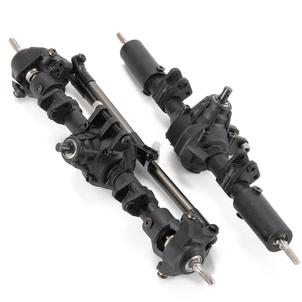 Greendhat SCX10 Front&Rear Differential Axle with Lock for 1/10 RC Crawler Axial SCX10 II 90027 90028 90046 90047 Complete Axle ( Color : Front and Rear )