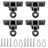 BETOOLL Heavy Duty Swing Hangers Swing Set Hardware Playground Porch Yoga Seat Trapeze Wooden Sets Indoor Outdoor Set Black of 4 view 1