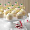 24 PCS Strawberry Oh Baby Cupcake Toppers Glitter Baby Shower Strawberry Cupcake Picks for Fruit Theme Baby Shower Kids Boys Girls Birthday Party Cake Decorations Supplies Gold view 4