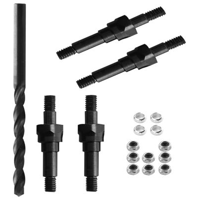 RCMYou Shock Standoff Upgrades Part for 1/8 1/7 6S BLX 4WD Typhon Kraton Outcast Mojave Notorious Infraction Felony Talion Limitless 6S BLX,4PCS #45 Steel EXB Shock Standoff,#ARA330703,Black