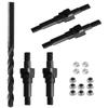 RCMYou Shock Standoff Upgrades Part for 1/8 1/7 6S BLX 4WD Typhon Kraton Outcast Mojave Notorious Infraction Felony Talion Limitless 6S BLX,4PCS #45 Steel EXB Shock Standoff,#ARA330703,Black view 1