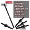 RCMYou Shock Standoff Upgrades Part for 1/8 1/7 6S BLX 4WD Typhon Kraton Outcast Mojave Notorious Infraction Felony Talion Limitless 6S BLX,4PCS #45 Steel EXB Shock Standoff,#ARA330703,Black view 2