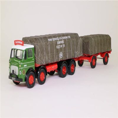 Corgi for Leyland Octopus Sheeted Platform Lorry & Drawbar Trailer Road Services (Caledonian) Ltd Limited Edition 1/50 DIECAST Truck Pre-Built Model