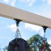 BETOOLL 2400 lb Capacity Heavy Duty Swing Hangers for Wooden Sets Playground Porch Indoor Outdoor & Hanging Snap Hooks Black of 2 view 4