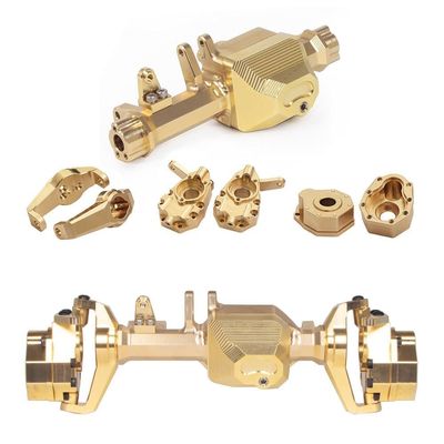 Greendhat Heavy Duty Brass Counter Weight Set Portal Drive Axle Housing Bumper Mount for 1/10 RC Crawler Traxxas TRX4 TRX6 Upgrade Parts ( Color : St-24 )