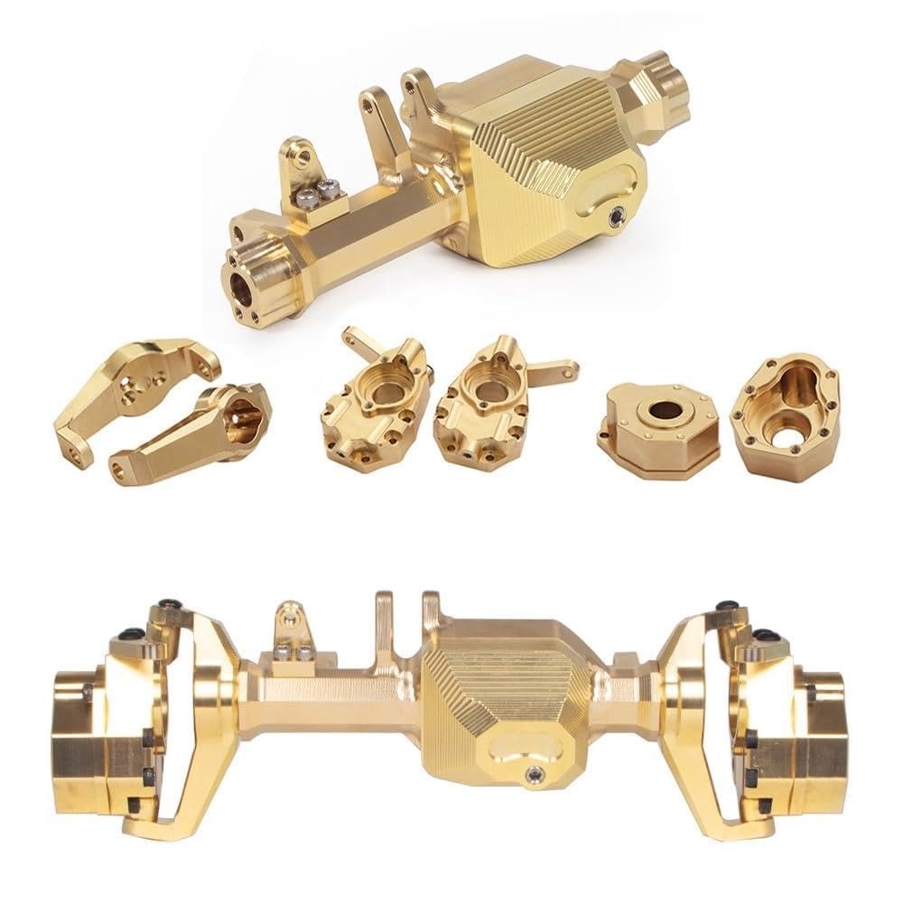 Greendhat Heavy Duty Brass Counter Weight Set Portal Drive Axle Housing Bumper Mount for 1/10 RC Crawler Traxxas TRX4 TRX6 Upgrade Parts ( Color : St-24 )