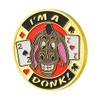 LuluCircle Poker Guard, Weights for Poker, Poker Gifts for Men, Poker Card Protector, Poker Accessories, Poker Chips with Plastic Case (Donkey) view 1