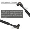 RC Crawler Drive Shaft 116-170MM Upgrades for 1/10 SCX10 D90 Gen7/Pro RC 4WD GEN8 SCX10-II,RCMYou 2pcs Universal Driveshaft,Steel Full Metal Axles Part Hop-Ups,Black (116-170MM,2PCS) view 3