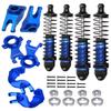 RCMYou Upgrades Alloy RC Shocks,Caster Block,Steering Blocks,Rear Stub Axle Carriers for 1/10 Granite/Senton 4x4 3S Blx & Mega 550,Big Rock/Vorteks 4x4 3S Blx,Upgrades Part Hop Ups,Navy Blue view 1