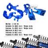 RCMYou Upgrades Alloy RC Shocks,Caster Block,Steering Blocks,Rear Stub Axle Carriers for 1/10 Granite/Senton 4x4 3S Blx & Mega 550,Big Rock/Vorteks 4x4 3S Blx,Upgrades Part Hop Ups,Navy Blue view 2