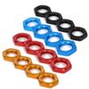 16 pcs Aluminum 17mm Wheel Nut Thread 1.0mm for 1/7 1/8 RC Model Car ARRMA 6s HSP Redcat Himoto Monster Trucks Off Road Buggy Upgraded Parts (Mixed-Color) view 2