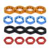 16 pcs Aluminum 17mm Wheel Nut Thread 1.0mm for 1/7 1/8 RC Model Car ARRMA 6s HSP Redcat Himoto Monster Trucks Off Road Buggy Upgraded Parts (Mixed-Color) view 4