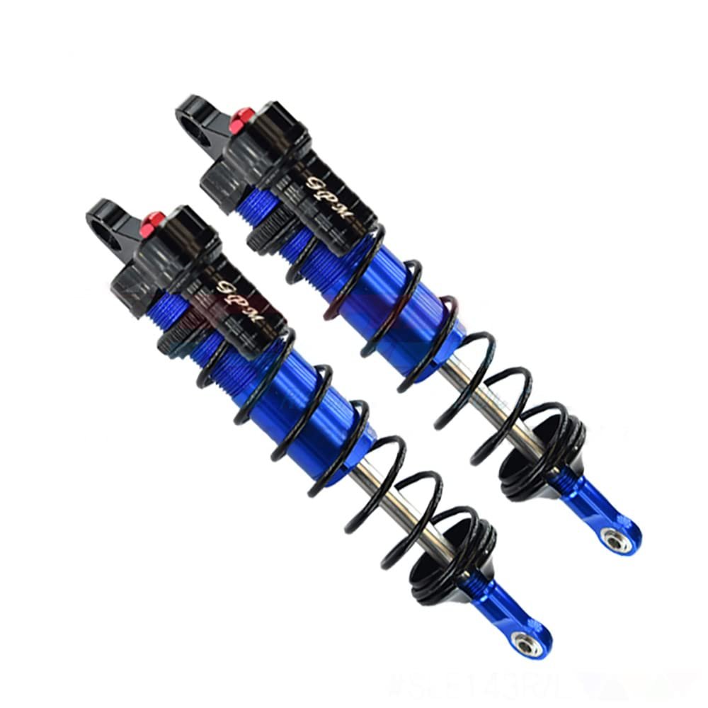 GPM for TRAXXAS 1/8 4WD Sledge Monster TRUCK-95076-4 Aluminium Alloy L-Shaped with Negative Pressure Cylinder mid-Point Distance 143mm Rear Shock