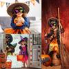 Magic Masks, 8PCS Rainbow Scratch Paper Halloween Masks DIY Art Craft Kit Ghost Skeleton Cat Witch Pumpkin Bat Spider Mask Decorations for Kids Birthday Party Halloween Cosplay Creative Gift view 2