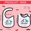2ooya 7Pcs Cotton Waterproof Baby Bibs Adjustable Hook Loop Closure Infant Bib Unisex Black Red Newborn Babies Food Bibs Baby Keepsake Gift for Eating Teething Drooling Feeding6-12 Months view 2