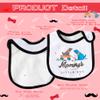 2ooya 7Pcs Cotton Waterproof Baby Bibs Adjustable Hook Loop Closure Infant Bib Unisex Black Red Newborn Babies Food Bibs Baby Keepsake Gift for Eating Teething Drooling Feeding6-12 Months view 3