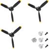 3 Sets Rc Plane 3-Blade Propeller with Propeller Savers and one Adapters for VOLANTEXRC 761-11 761-12 761-13 P40 BF109 Airplane view 1