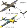 3 Sets Rc Plane 3-Blade Propeller with Propeller Savers and one Adapters for VOLANTEXRC 761-11 761-12 761-13 P40 BF109 Airplane view 2