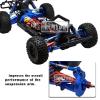 RCMYou Upgrades Part for 1/10 Granite/Senton 4x4 3S Blx & Mega 550,Vorteks 4x4 3S Blx,Alloy Front Rear Suspension Arm & Steering Blocks Caster Blocks C-Hubs Stub Axle Carriers,Navy Blue view 3