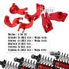 RCMYou Upgrades Alloy RC Shocks,Caster Block,Steering Blocks,Rear Stub Axle Carriers for 1/10 Granite/Senton 4x4 3S Blx & Mega 550,Big Rock/Vorteks 4x4 3S Blx,Upgrades Part Hop Ups,Red view 2
