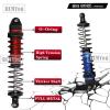RCMYou Upgrades Alloy RC Shocks,Caster Block,Steering Blocks,Rear Stub Axle Carriers for 1/10 Granite/Senton 4x4 3S Blx & Mega 550,Big Rock/Vorteks 4x4 3S Blx,Upgrades Part Hop Ups,Red view 4